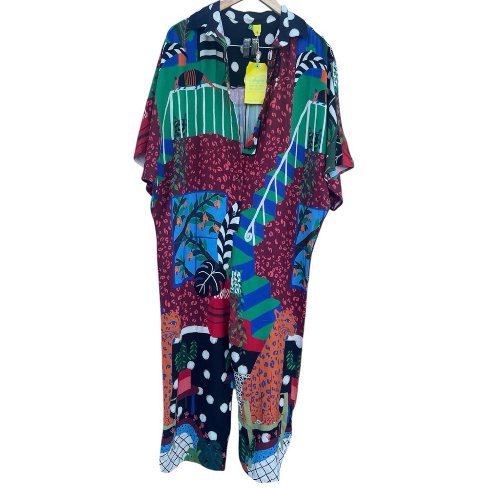 Farm Rio - Sold Out Georgia Jumpsuit NWT - Size S - Picture 4 of 12